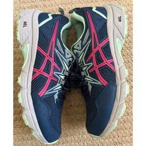 Asics Gel Venture 8 Shoes Blue Green Red Women's Size 8 #1012B231